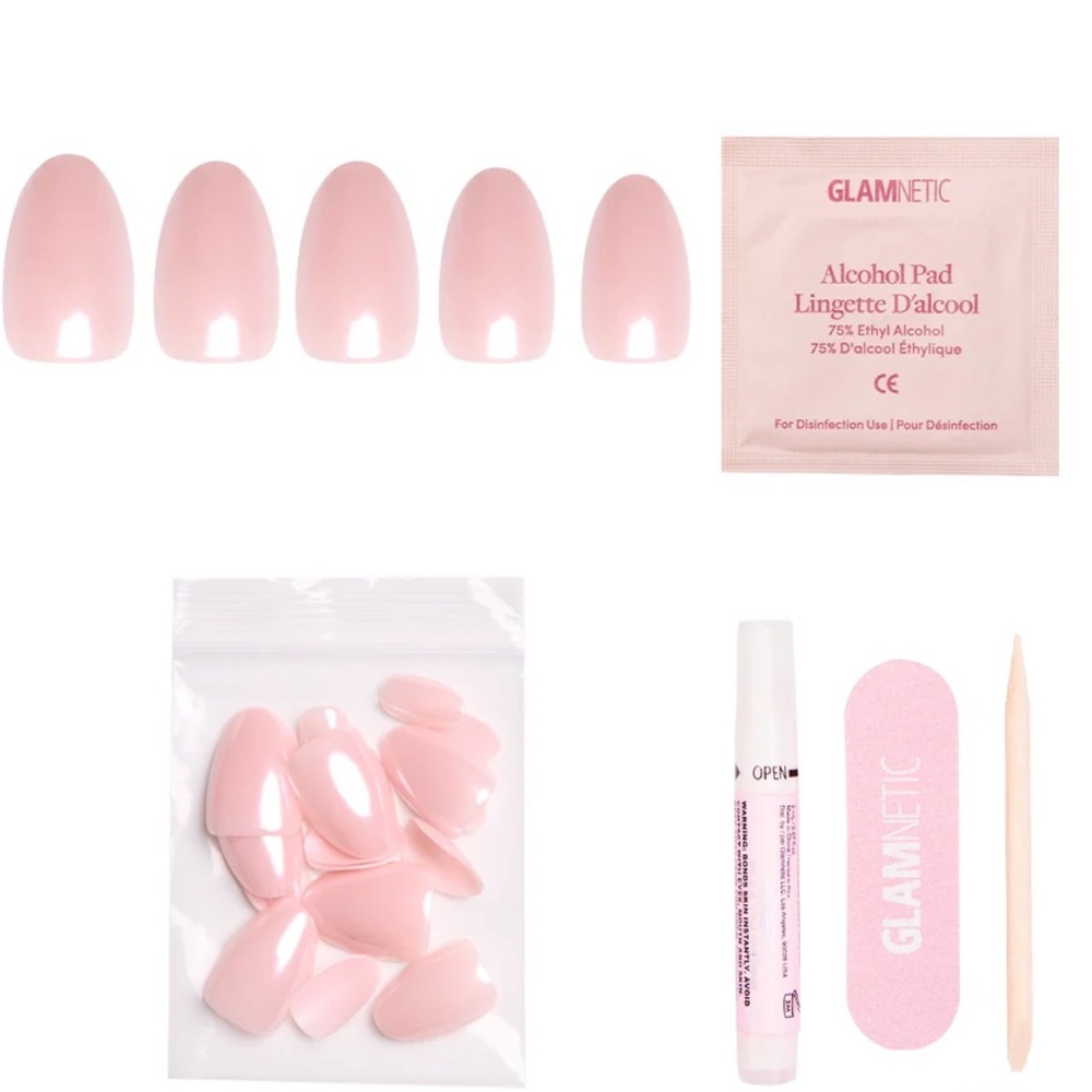 Glamnetic Press-On Nails Pinch Me Short Oval NWT - Picture 2 of 7
